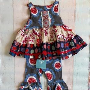 Matilda Jane Platinum Tiered Tank + Bennys Set